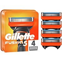 Gillette Fusion 5 Cuchillas de Afeitar Hombre- Paquete de 4 Cuchillas de Recambio